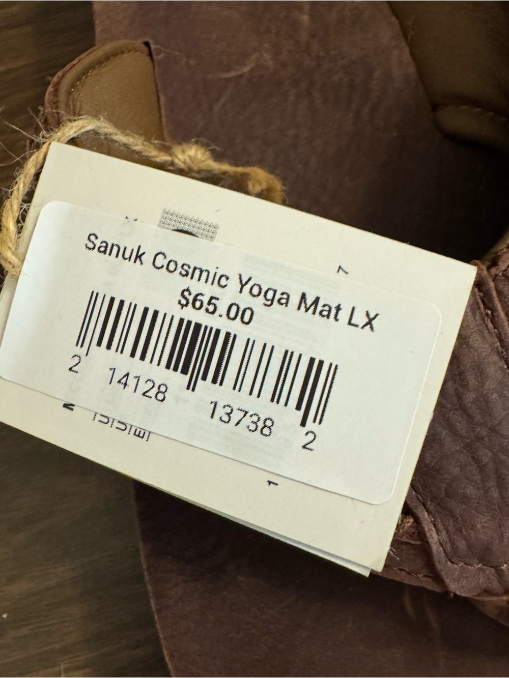 Sanuk Cosmic Yoga Mat LX Leather Flip Flops Brown Men’s Size 10 NWT flip flops - Picture 5 of 8